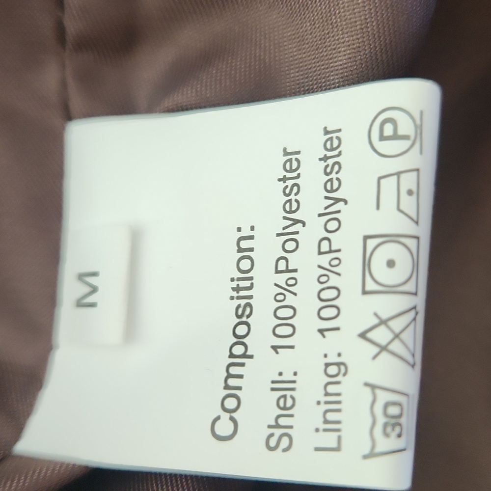 NWOT..Floral Textured Sleeveless Vest - Brown & Tan - Picture 8 of 8